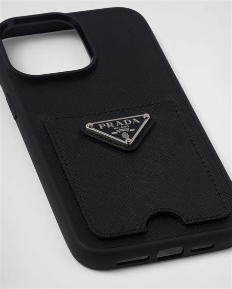 prada iphone 12 max pro case|Black Saffiano cover for iPhone 12 Pro Max .